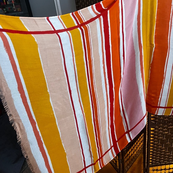 Kate spade New York Ocean Stripe Large Scarf - Picture 10 of 11